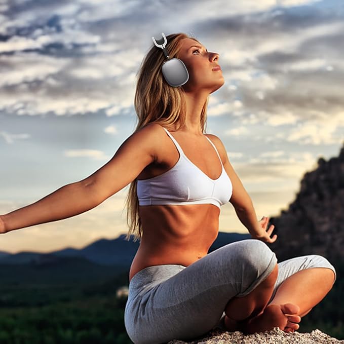 SOULWIT Protective Kit for AirPods Max, Headband Cover + TPU Case Protector + Silicone Ear Pads Cover, Sweatproof Accessory, Easily Washable, Anti-Scratch (White)