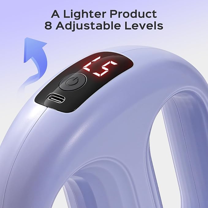 Small Lightweight Vibration Plate Portable,Handheld Lymphatic Drainage Massager,Exercise Shaker Machine for Weight Loss,Cordless and Mini，8-Level Adjustable, Purple