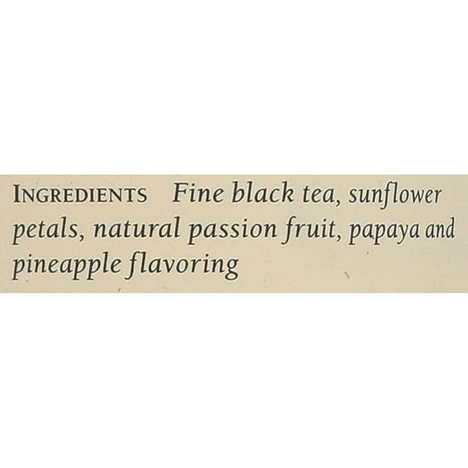 The Republic of Tea – PassionFruit Papaya Black Tea Bags, Naturally Caffeinated, 50 Servings