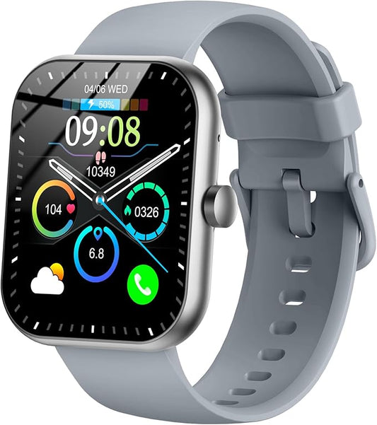 Smart Watch (Answer/Make Call), 2025 New Smartwatch for Men/Women, 1.96" Fitness Watch with 112 Sport Mode/Pedometer/Calories/Sleep/Heart Rate Monitor, IP68 Waterproof Fitness Tracker for Android iOS