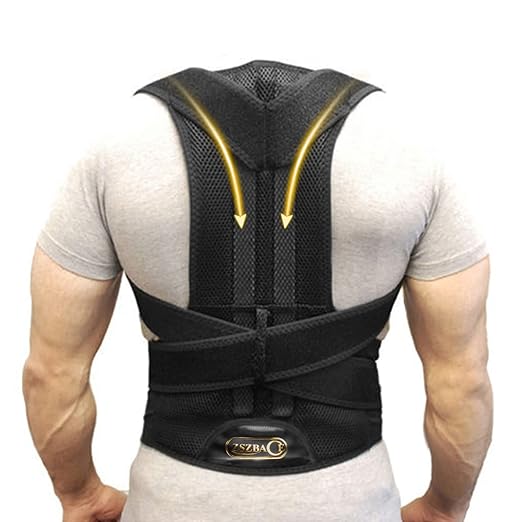 ZSZBACE Back Brace Posture Corrector for Men and Women, Full Adjustable for Upper and Lower Back Pain Relief- Scoliosis Hunchback Thoracic Spine Corrections and Back Support