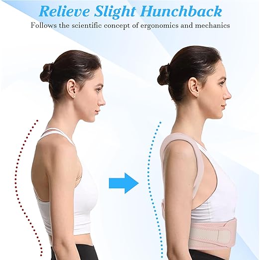 Posture Corrector for Women and Men,Adjustable Upper Back Brace,Breathable Back Support Straightener,Relieve Waist,Neck,Shoulder,Back Pain