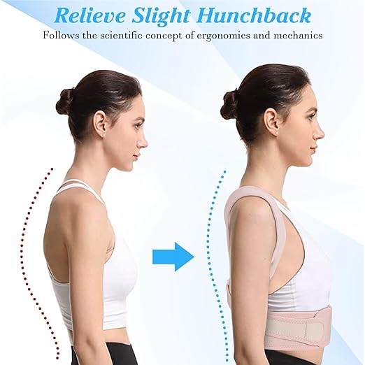 Posture Corrector for Women and Men,Adjustable Upper Back Brace,Breathable Back Support Straightener,Relieve Waist,Neck,Shoulder,Back Pain