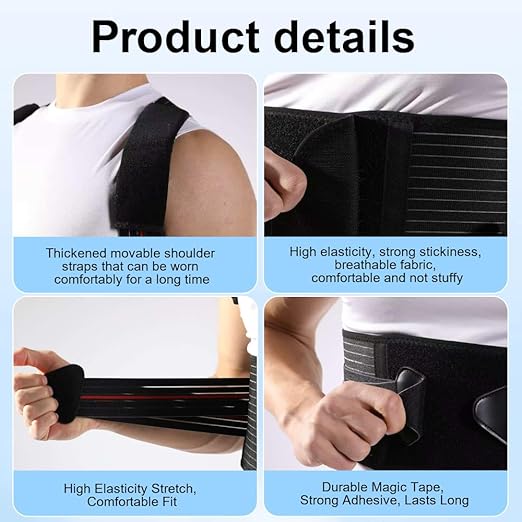 Posture Corrector for Women and men Adjustable Back Brace Posture Corrector For Back Pain Relief - Scoliosis, Hunchback, Spine Corrector