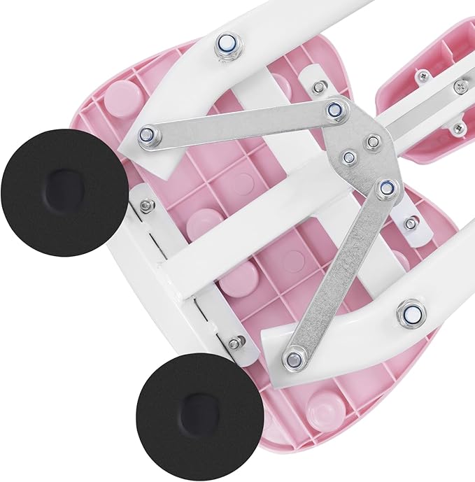 Leg Stretcher Split Machine for Flexibility, Max 330lbs Heavy Duty Split Trainer Equipment, Max. 180° Opening Leg Stretching Tool for Ballet, Cheerleading, Gymnastics (Pink)