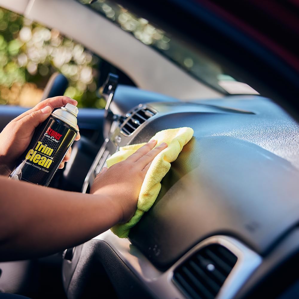 Stoner Car Care 91134–3PK Trim Clean All-Purpose Fast Acting Powerful Foaming Cleaner Quickly Removes Grime and Stains From Trim, Consoles, and More To Restore Automotive Interiors, 18 Oz, Pack of 3