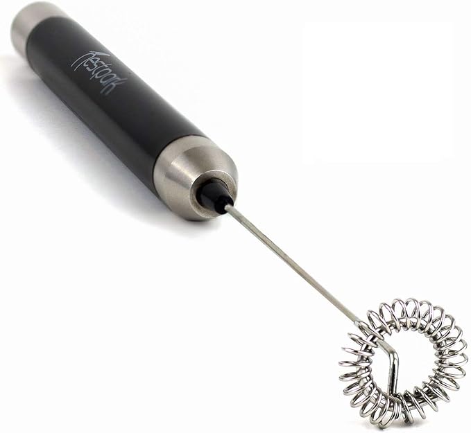 Portable Drink Mixer Small Handheld Electric Stick Blender - Cordless and Battery Operated Bulletproof Keto Coffee Blender