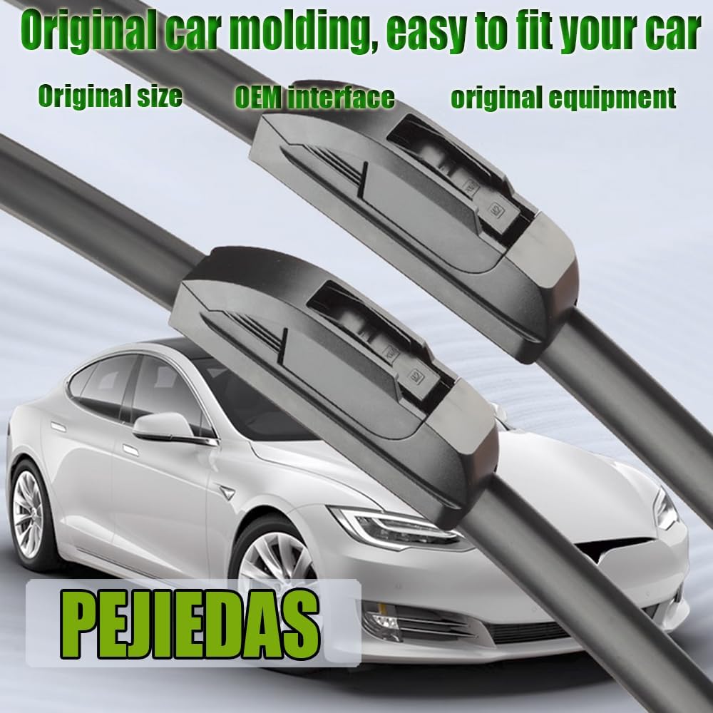 3 Wiper Blades, Front Wiper + Rear Wiper Blades for Honda HRV 2016-2020 (26 inch + 18 inch + 10 inch Wipers) OE Original Style