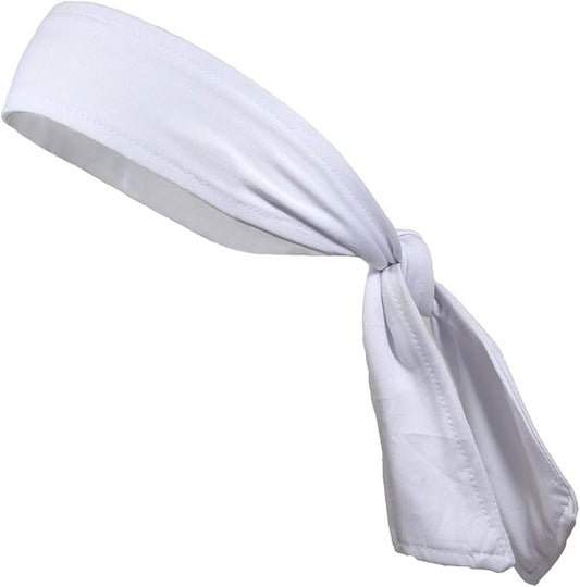 Kenz Laurenz Headbands Tie on Headband for Women Men Running Athletic Hair Head Band Elastic Sports Sweat Basketball Sweatband Stetchy Yoga Workout Sweatbands Adjustable Non-Slip Moisture Wicking