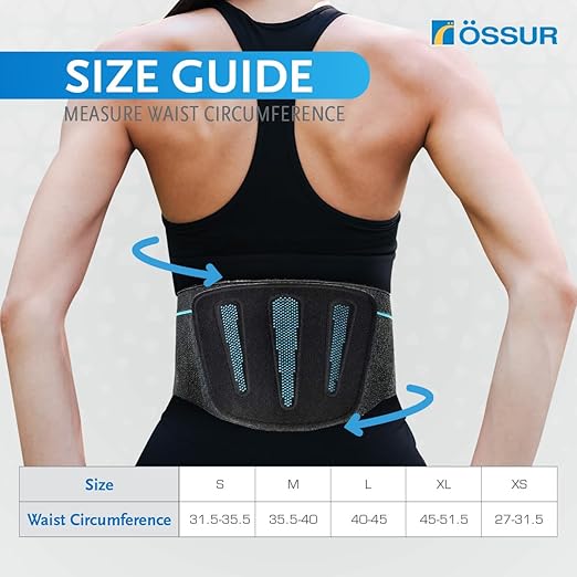 Össur Formfit Pro Back Support - Advanced Lumbar Brace for Pain Relief, Posture Correction, and Spinal Health - Premium Comfort and Support (Small)