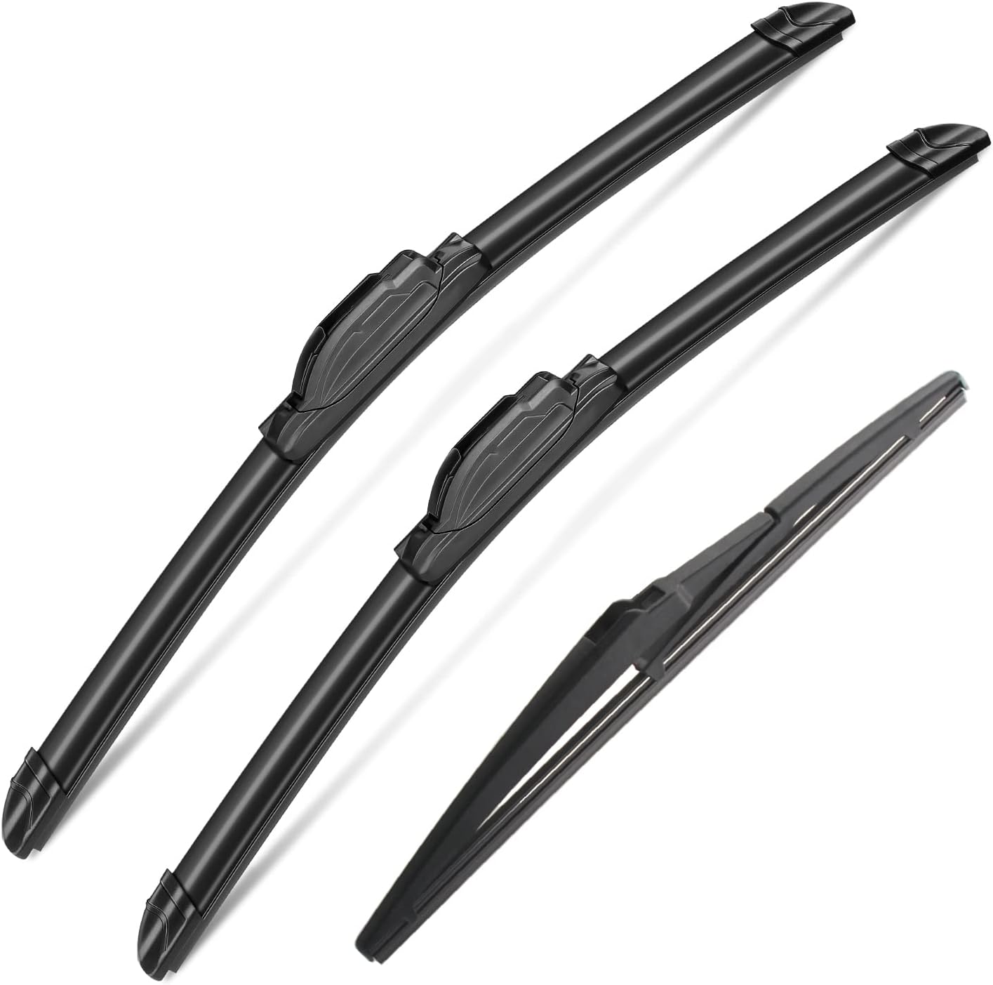 3 Wipers Set for Ford Expedition 2018 2019 2020 2021 2022 2023, Windshield Wiper Blades Original Equipment Replacement Front and Rear- 22"/22"/11W" (Pack of 3) J- HOOK
