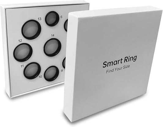 MUMU Smart Ring Sizing Kit for Women Men,Fitness Tracker Ring for Sport Monitoring,Choose Sizes 7 to 13,No Subscription Fee, IP68 Waterproof Smart Ring for iPhone & Android(Only Sizing Kit)