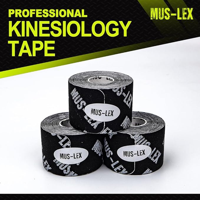 Kinesiology Tape – Waterproof Sports Tape for Pain Relief & Muscle Support | Strong Adhesive, Breathable, Latex-Free, 2in x 16ft Roll | Athletic & Recovery Tape for Knee, Shoulder, Back