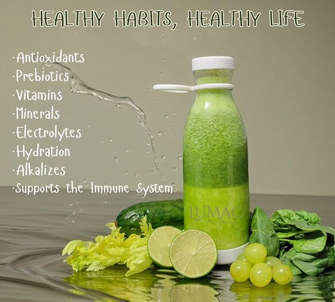 LUMAC - Portable Blender for Smoothies - Licuadora Portatil - 14oz Mini Blender for Shakes and Smoothies - Personal Blender for Shakes and Smoothies - USB Blender Portable - Shaker. (Purple), Medium