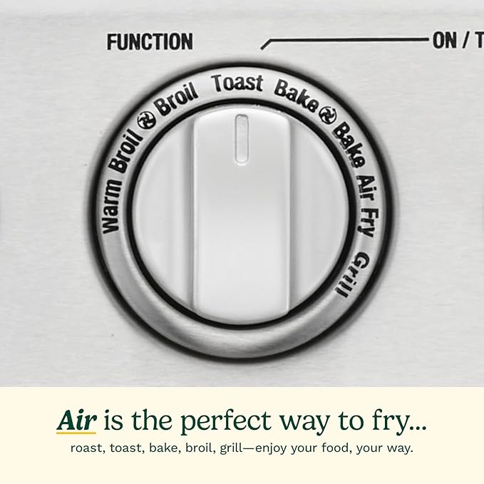 Cuisinart Air Fryer Toaster Oven with Grill, 1800W 8-1 Air Fryer Oven with Bake, Convection Bake, Grill, Broil and Warm Options, Large Capacity, 60-Minute Timer, TOA-70, Stainless Steel