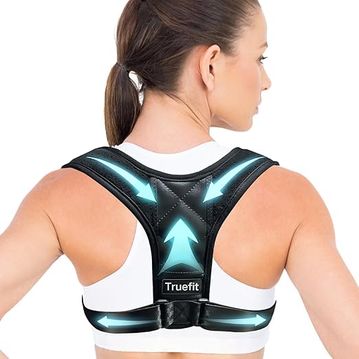Posture Corrector Brace, Adjustable Back Support for Women and Men (Large（143-165 LB）)