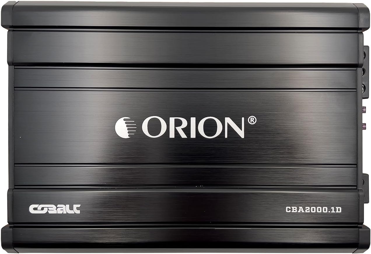 Orion Cobalt CBA2000.1D Monoblock 1-Channel Class D Amplifier for Car Subwoofer, 2000W, 2/4 Ohm Stable, Adjustable Low Pass & Subsonic Filter with Bass Boost, MOSFET Power Supply, Bass Knob Included