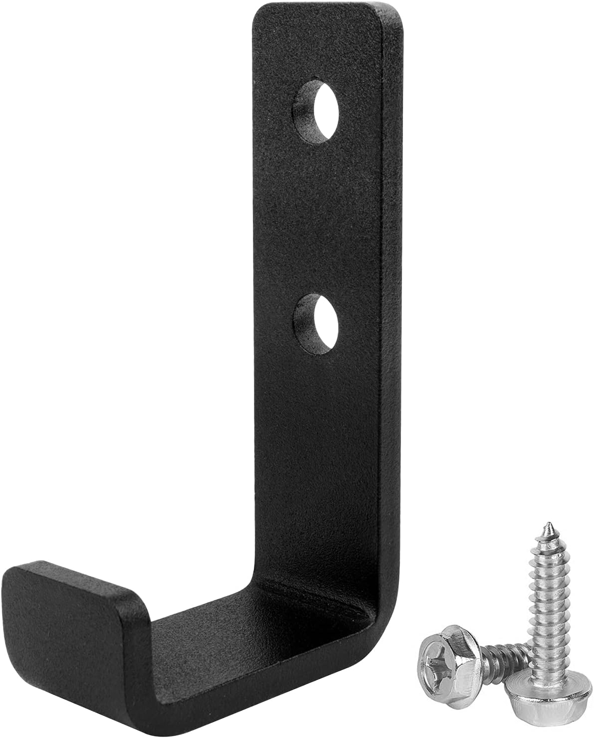 4 Pack 3-1/2" Heavy Duty Steel J Hook, Wall Mount Utility Hook for Hanging Home Gym Garage Storage, Black