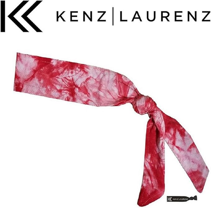 Kenz Laurenz Headbands Tie on Headband for Women Men Running Athletic Hair Head Band Elastic Sports Sweat Basketball Sweatband Stetchy Yoga Workout Sweatbands Adjustable Non-Slip Moisture Wicking