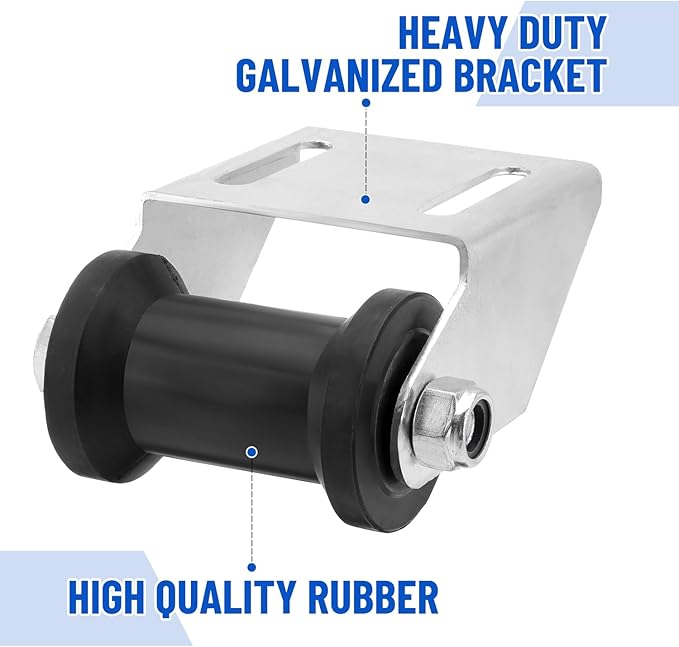Boat Trailer Rollers with Brackets 4" Keel Roller Assembly Kit for Boat Trailer