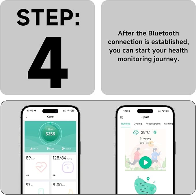 MUMU Smart Ring Sizing Kit for Women Men,Fitness Tracker Ring for Sport Monitoring,Choose Sizes 7 to 13,No Subscription Fee, IP68 Waterproof Smart Ring for iPhone & Android(Only Sizing Kit)