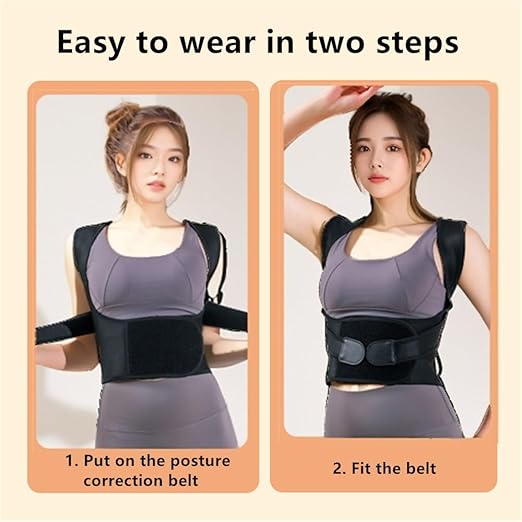 Back Brace for Women and Men,Shoulder Straightener,Back straightener,Adjustable Posture Corrector Suitable for Upper and Lower Back Pain Relief-Scoliosis,Hunchback,Spine Corrector (Size S)