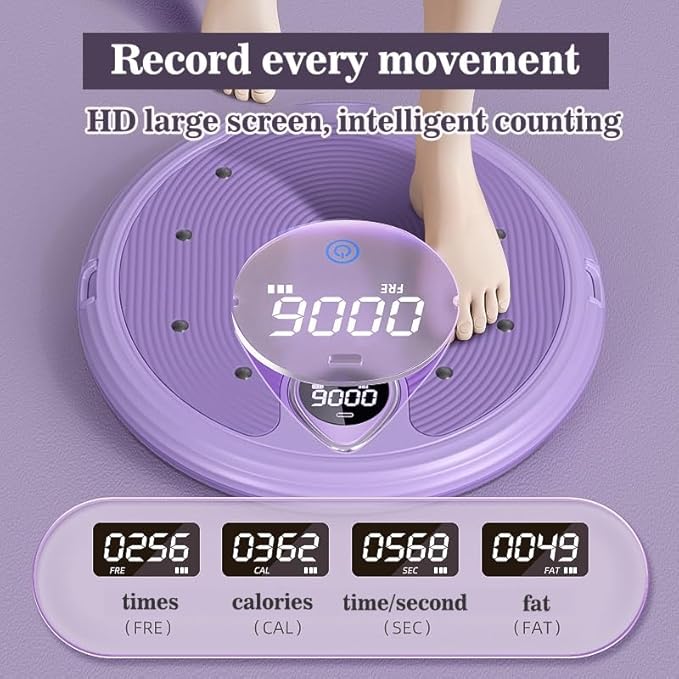 Waist sculptor twist Ab Twister Board 11.8x1.5in Exercise Waist Twisting Disc with 8 Magnets Fitness Twister Handles Trims Waist Slimming Balance Rotating Disc Planche a disque pour abdominaux(