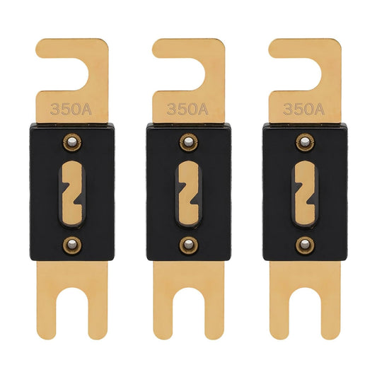 350A ANL Fuse 350 Amp Inline Blade Fuses 32V for Car Audio Inverter Automotive Stereo (Pack of 3 pcs)