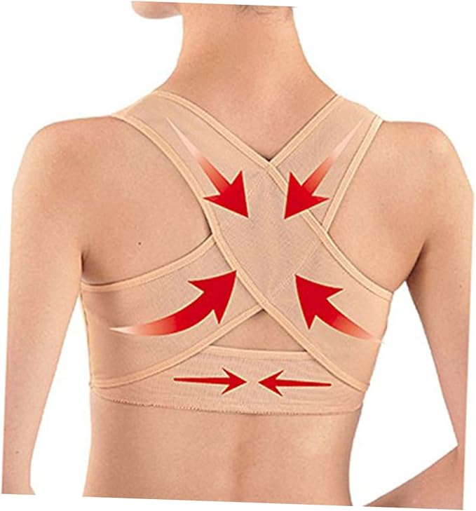 Healifty 2pcs Tank Tops Back Brace Womens Bras Push up Ladies Top Jacket Protective Gear Bracket Chest Support