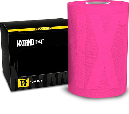 Nxtrnd TRF Turf Tape Football, Extra Wide Kinesiology Tape, Protects from Turf Burn (Pink)