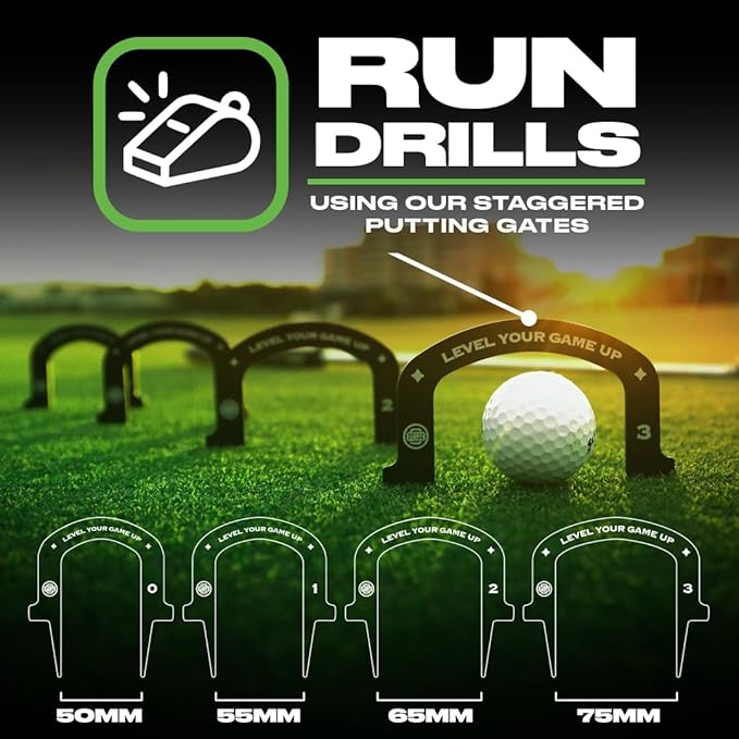 Golf Putting Mirror - Golf Training Aids for Men & Women - Pro-Approved Pro Path Putting Training Aid, for Indoor & Outdoor