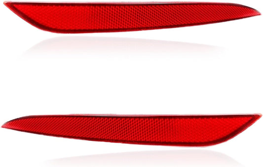 149581800C Tail Rear Bumper Reflector Red Pair LH RH Compatible with Model Y 2023 2022 2021 2020