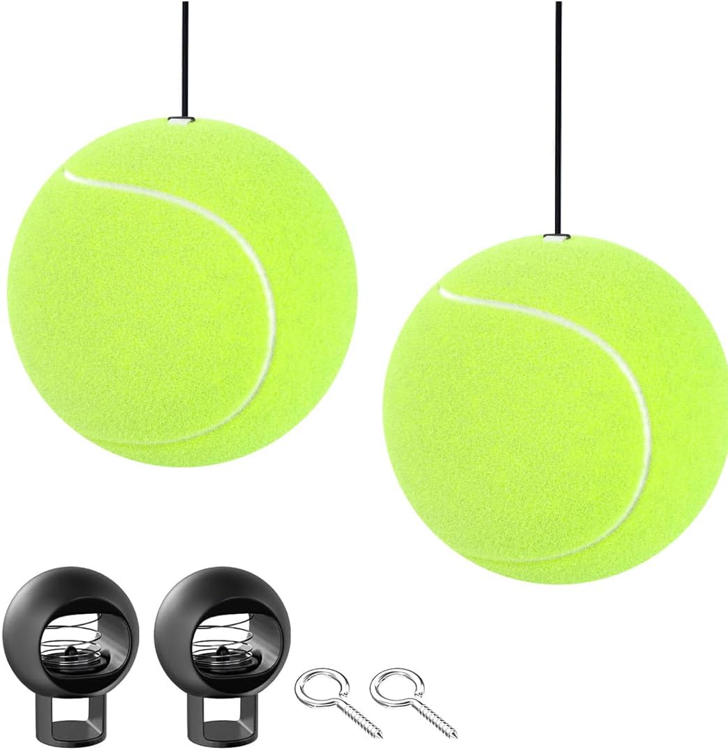 2PC Garage Parking Assistance Tennis Balls, Garage Car Stop Indicator, Garage Tennis Ball Parking Aid, Suitable for Parking aids for Home Garage. (Tennis)