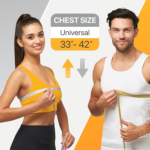 Adjustable Back Brace Posture Corrector for Women and Men (33-42"), Upper Back and Shoulder Straightener, Relieves Neck and Shoulder Discomfort, Ostomy Belts, Black