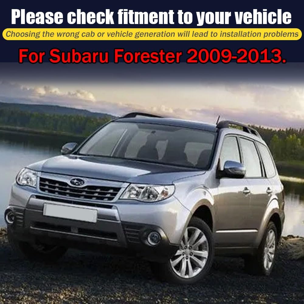 Rain Guards for Subaru Forester 2009-2013, Tape-on Side Window Deflectors, Window Visors for Subaru Cars, 4 Rain Guards & 2 Car Coasters