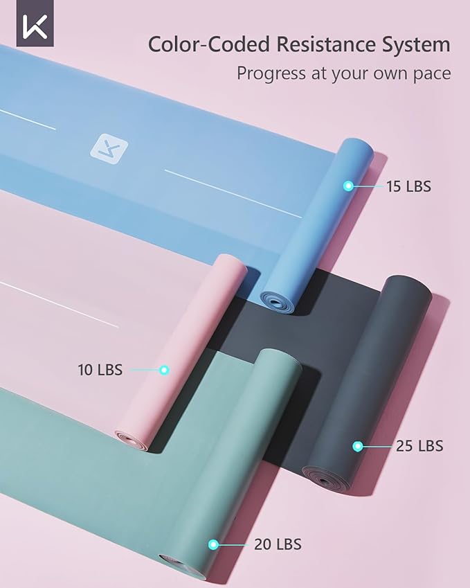 KEEP Resistance Bands for Working Out, Exercise Bands for Legs and Booty, Natural Latex Workout Bands for Women and Men, Stretch Bands for Exercise, Physical Therapy, Fitness, Pilates