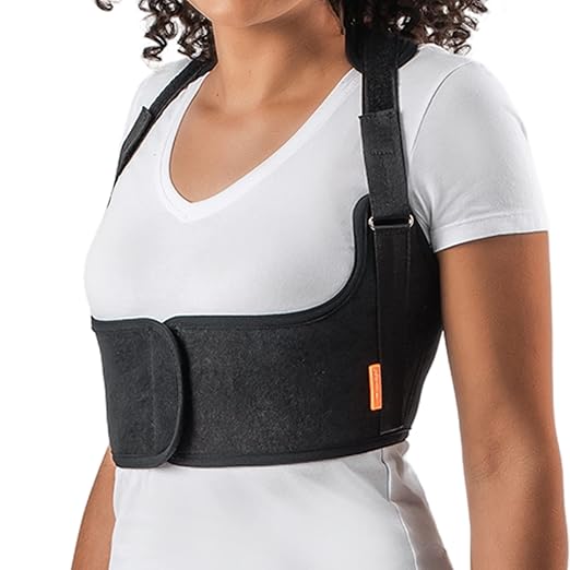 Boost Upper Back Brace - Adjustable Posture Corrector for Women and Men, Pain Relief, Back Support Belt, Neck Hump Corrector - Posture Adjustment, Physiotherapy Treatment - Black, Large