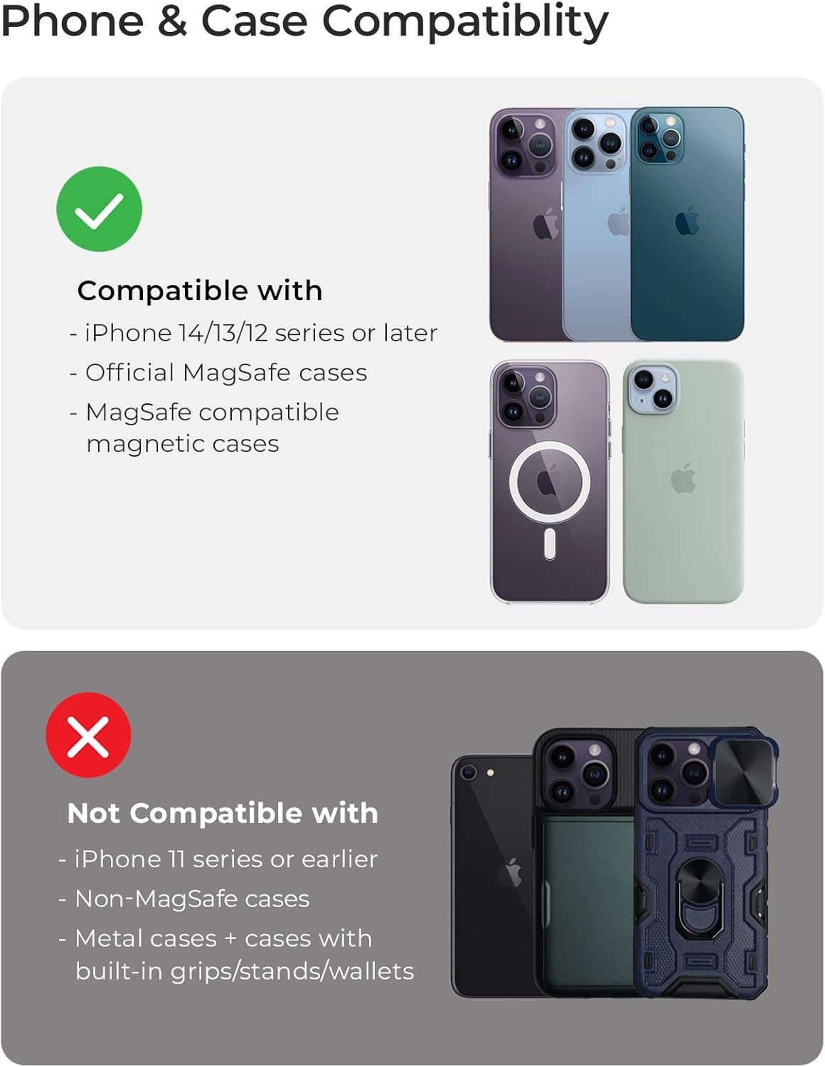 iOttie Velox Magnetic Wireless Charging Air Vent Car Phone Mount. Compatible with MagSafe iPhones including iPhone 12/13/14/15/16 Series (Car Charger Included)