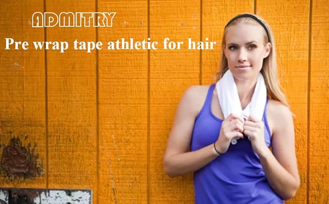 Pre Wrap Tape Athletic,3 Rolls X 22 Yards Black Prewrap Headbands for Hair,Foam Underwrap Sports Wrap