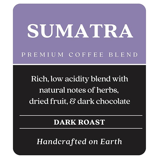 Copper Moon Dark Roast Whole Bean Coffee, Sumatra Blend, 2 Lb