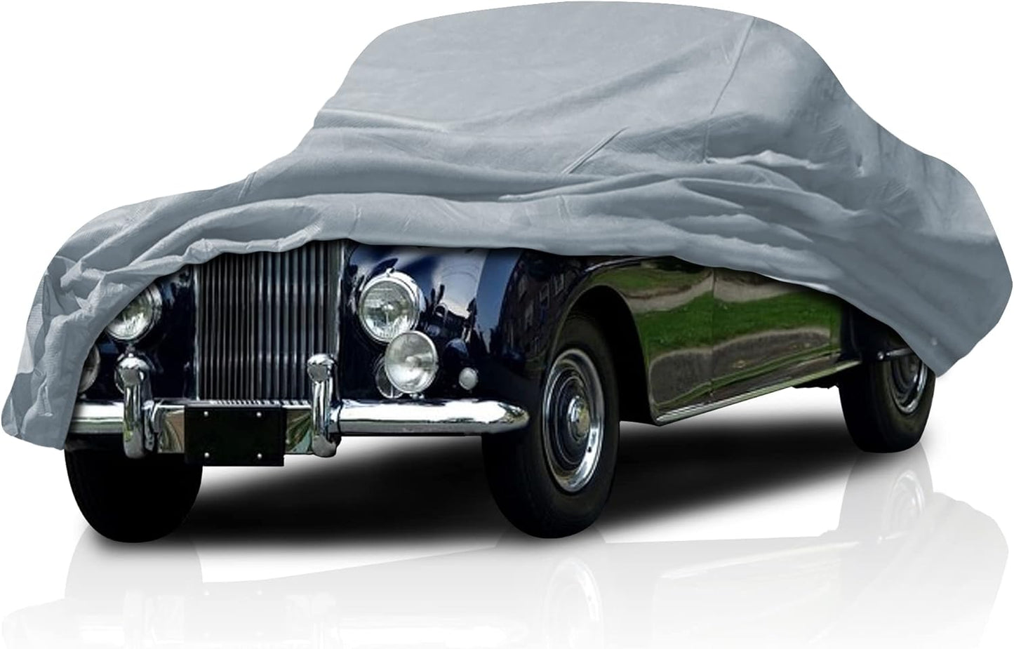 5 Layer Car Cover for Cadillac Series 63 1941-1942, Semi Custom Fit Full Coverage Pollution, Dust, Sun, Snow, Rain, Hail All Weather Protection, Breathable
