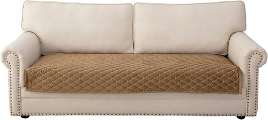 Eismodra Couch Cover,Sectional Couch Covers,Sofa Covers for 3 Cushion Couch,Anti-Slip Sofa Slipcovers for Dogs Cats Kids Loveseat Recliner L Shaped Armrest Backrest,Coffee 36''x70''(Only 1 Piece)