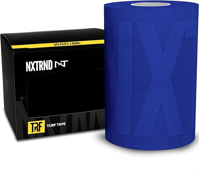 Nxtrnd TRF Turf Tape Football, Extra Wide Kinesiology Tape, Protects from Turf Burn (Blue)