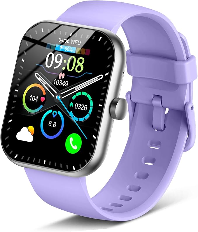 Smart Watch (Answer/Make Call), 1.96" HD Smartwatch for Women, 2025 Fitness Watch with 112+ Sport Mode/Pedometer/Calories/Sleep/Heart Rate Monitor, IP68 Waterproof Fitness Tracker for Android/iOS