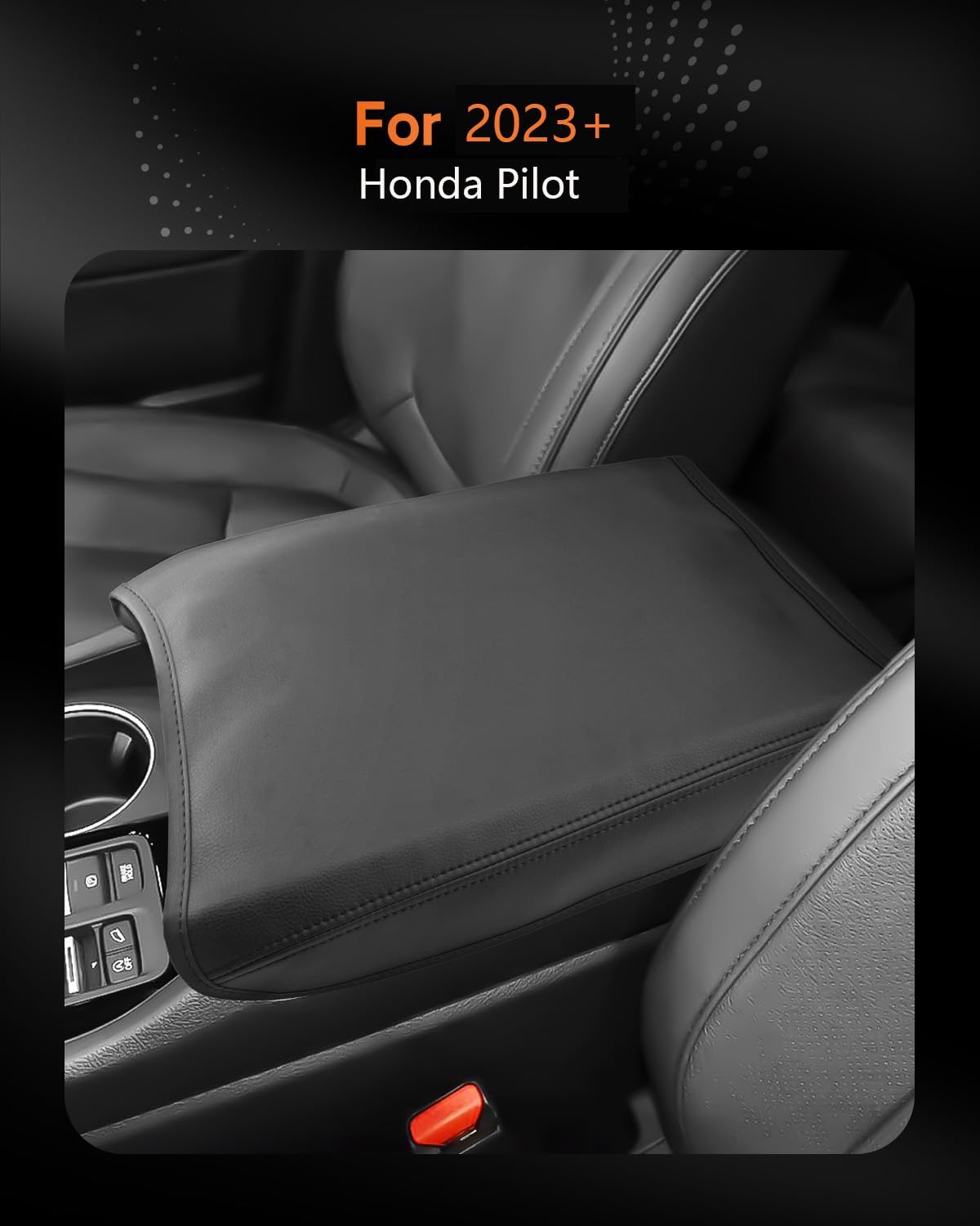 CDEFG for Honda Pilot 2023-2025 Center Console Cover Armrest Box Cover for Pilot (Sport, EX-L, Touring, TrailSport, Elite, Black Edition) 2023 2024 2025 Accessories Console Arm Rest Protector