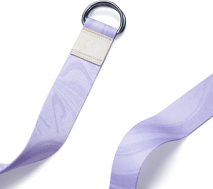 yogadesignlab YOGA DESIGN LAB | The Yoga Strap | Luxurious, Extra Long, Super Soft, Eco Printed | Studio Quality, Adjustable | Safely Stretch Further and Hold Longer | 8 ft Long