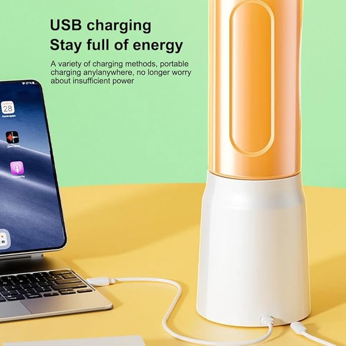 Personal Size Blender for Shakes and Smoothies,15.6 oz Portable Blender with 10 Blades and 2 cups,Rechargeable Mixers Fresh Fruit Juicers For Travel,Sports,Outing