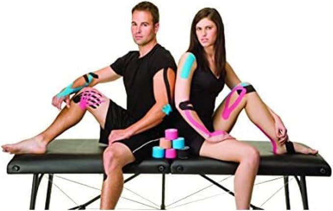 MUELLER Sports Medicine Kinesiology Therapeutic Tape, Quality Athletic Tape, Latex Free, 20 Pre-Cut I-Strips, 2" x 9.75" Each Strip