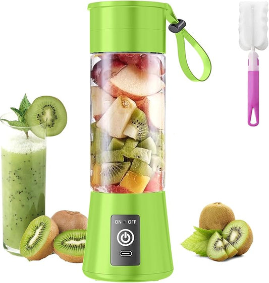 Personal Blender for Shakes and Smoothies - 2025 New Upgrade Cordless Portable Blender USB-C Rechargeable, 380Ml BAP Free Juice Cup, 6 Blades Freshly Squeezed for Picnic/Sprots, 20000Rpm/Min Speed