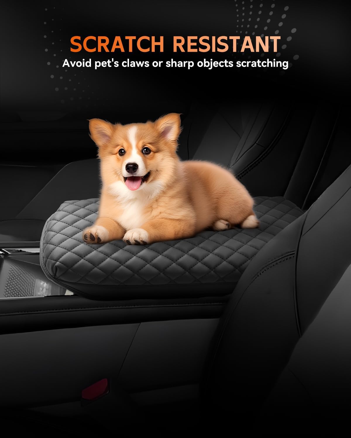 CDEFG for Chevrolet Blazer EV 2024 2025 2026 Center Console Cover Armrest Box Cover for Blazer EV (LT, RS) 2024 2025 Accessories Arm Rest Protector Thickened with Inner Pocket